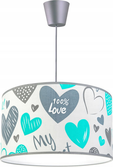 Light Home Einfaches Licht Kinderdeckenleuchte Deckenleuchte 60W mit Fassung E27 Türkis