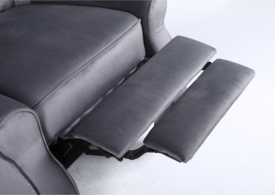 Alnair Relaxsessel Samt Gray 78x85x104cm