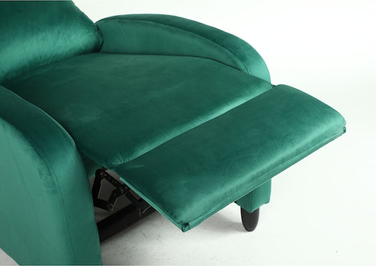 Atria Фотьойл Relax Кадифен Зелен 67.5x90x104см