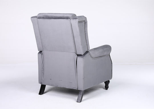 Alnair Relaxsessel Samt Gray 78x85x104cm