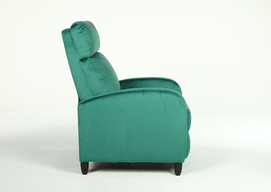 Atria Фотьойл Relax Кадифен Зелен 67.5x90x104см