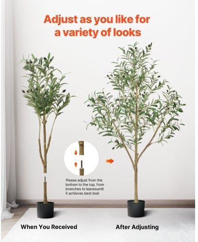 Vevor Tall Artificial Olive 150cm Potted Plant Home or Office Rzs5ftglsslx6a0m6001v0