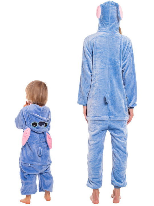 Kids' One-piece Pajamas Blue