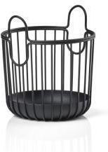 Zone Denmark Badezimmerbox mit Saugnapf Metallisch Ø10,5x13,5 Inu Schwarz