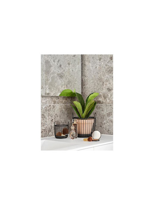 Zone Denmark Metallic Organizer Basket Ø20x20 Inu Black