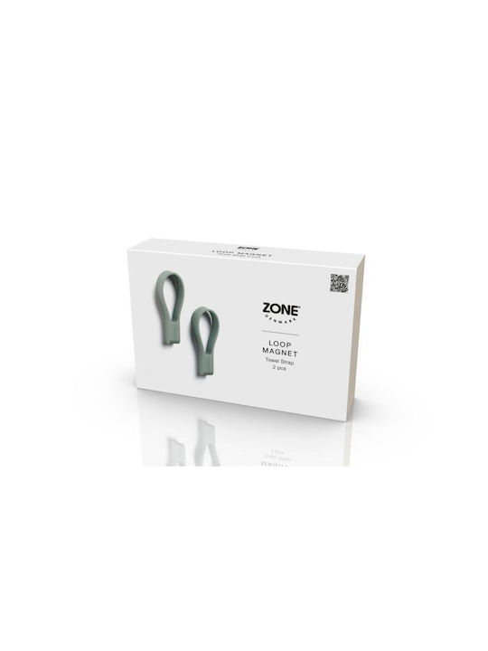 Zone Denmark Suporturi Prosoape Magnetic Set 2 Buc 9 Cm Loop Matcha Verde