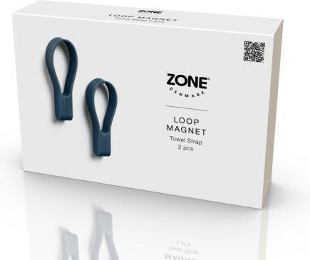 Zone Denmark Куки За Банята Магнитни За Кърпи Комплект 2 Бр 9 См Loop Royal Син