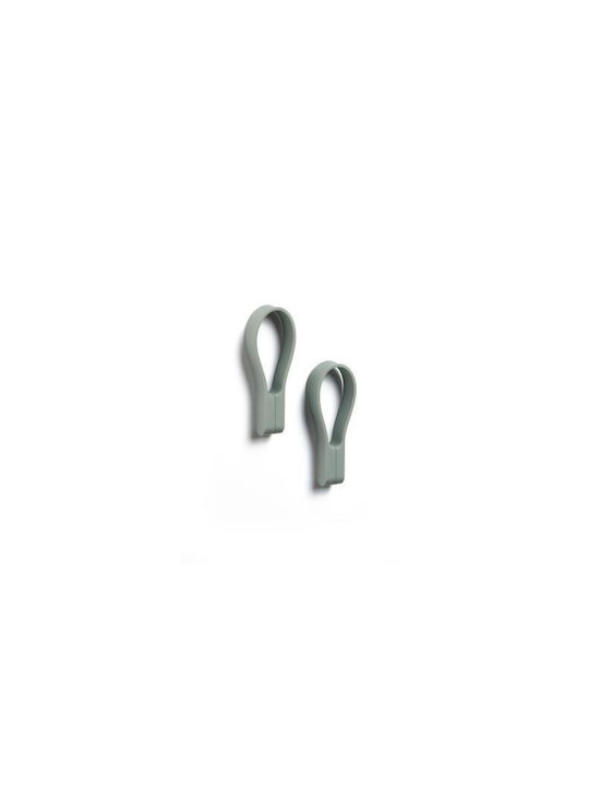 Zone Denmark Suporturi Prosoape Magnetic Set 2 Buc 9 Cm Loop Matcha Verde