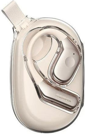 Remax OpenBuds P10 Bluetooth Handsfree Earphones with Sweat Resistance and Charging Case Beige