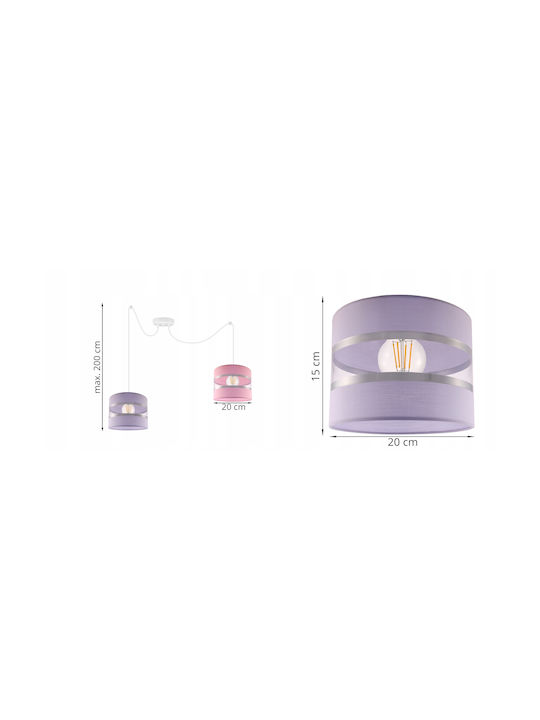 Light Home Lustră Albastru cu Dulie E27