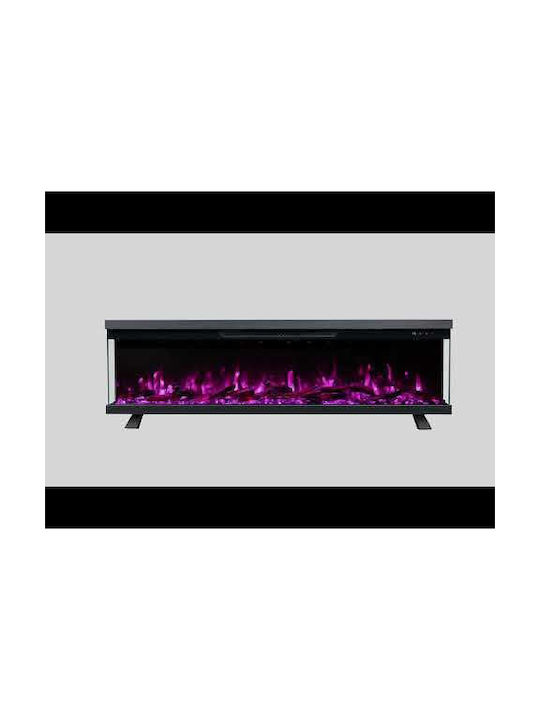 Berlin-42 Wall Mounted Electric Fireplace 1800W 106.7x18.9cm Gray