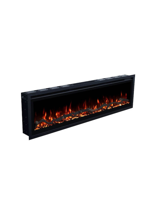Electric Fireplace Smart Notting Hill 50 Wall Mounted Insert LED 1800w Hitense