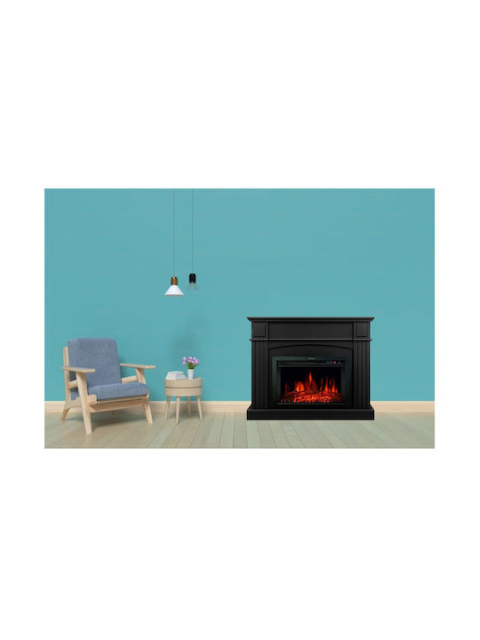 Electric Fireplace Soprano De Lux Black Floor 2000w Hitense