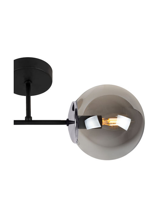 Light Home Φωτιστικό Τοίχου με Ντουί E14 Μαύρο