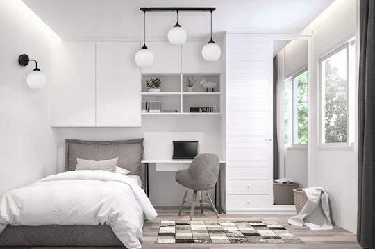 Light Home Classic Lamp Wall with Socket E27 White