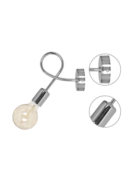 Light Home Modern Leuchte Wand mit Fassung E27 Transparent