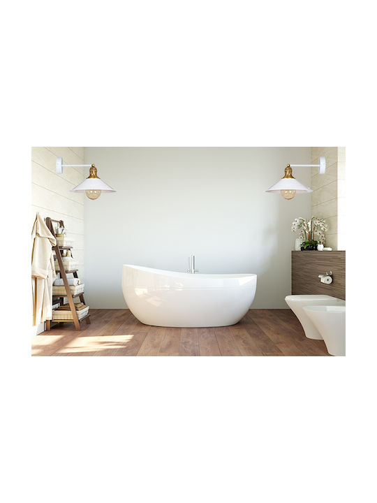 Light Home Μοντέρνο Φωτιστικό Τοίχου με Ντουί E27 Μαύρο