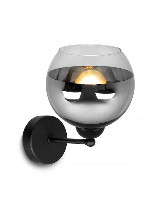 Light Home Modern Leuchte Wand mit Fassung E27 Schwarz