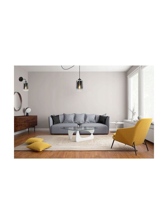 Light Home Modern Leuchte Wand mit Fassung E27 Schwarz