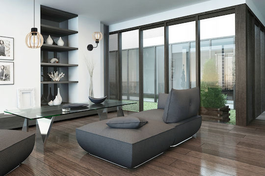 Light Home Modern Leuchte Wand mit Fassung E27 Schwarz