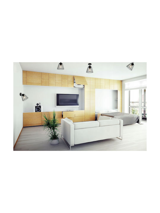 Light Home Modern Lumină de Perete cu Soclu E27 Negru