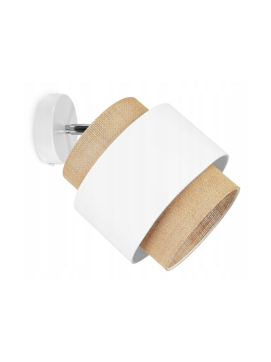 Light Home Modern Leuchte Wand mit Fassung E27 Weiß