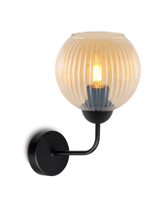 Light Home Modern Leuchte Wand mit Fassung E27 Schwarz