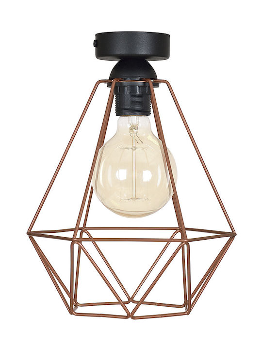 Light Home Πλαφονιέρα Οροφής Μαύρη