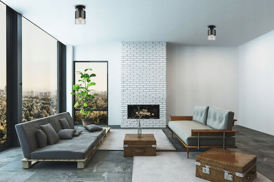 Light Home Таванно осветление Черен с Фасунга E27
