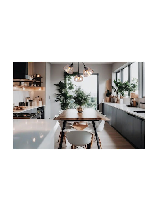 Light Home Πλαφονιέρα Οροφής Μελί με Ντουί E27