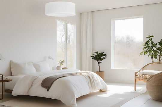 Light Home Plafonieră de Tavan Albă cu Soclu E27