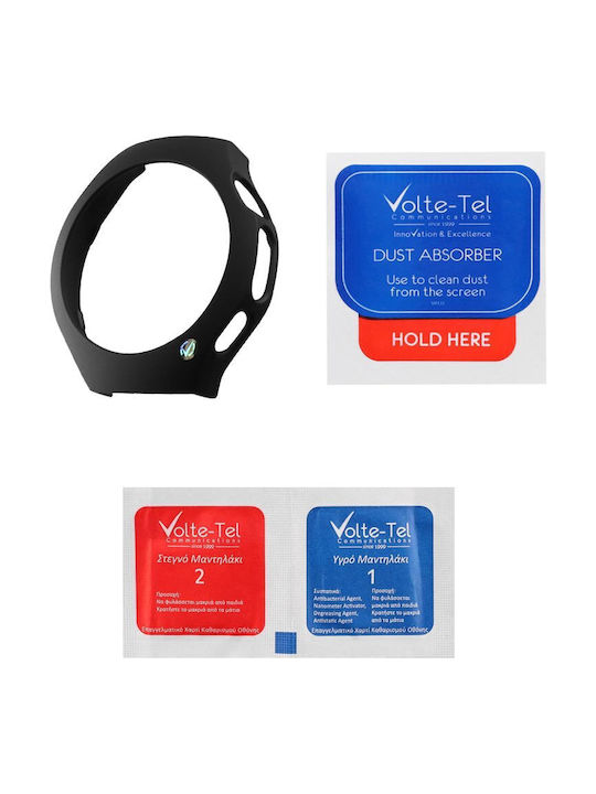 Volte-Tel Edge Cover with Key Plastic Case in Black color for Huawei Watch 5 46mm