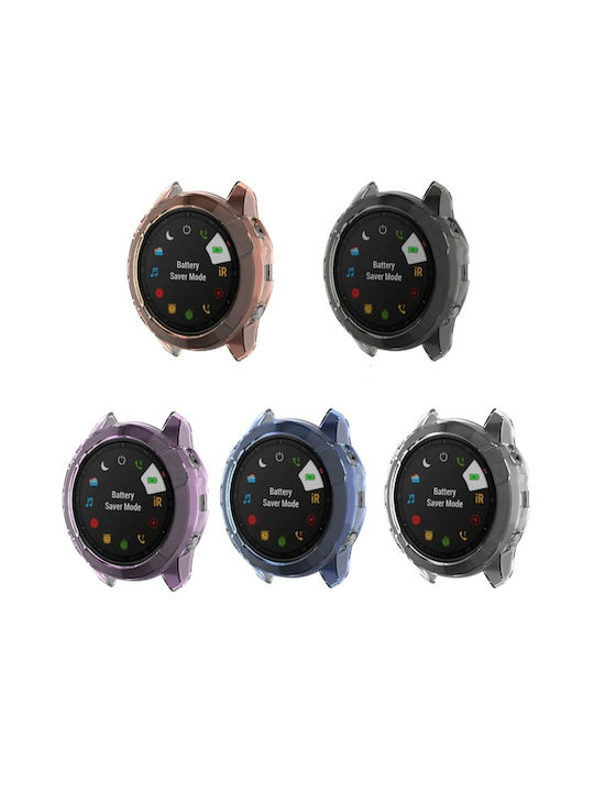 Schutz Silikonhülle in Orange Farbe für Garmin Fenix 6X