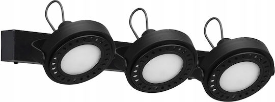 Light Home Triplu Spot cu Soclu GU10 în Culoare Alb