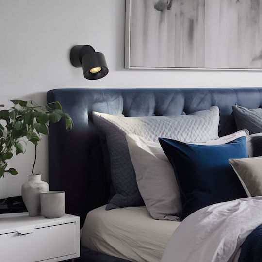 TK Lighting LED Ρυθμιζόμενο Λευκό Σποτ σε Μαύρο Χρώμα