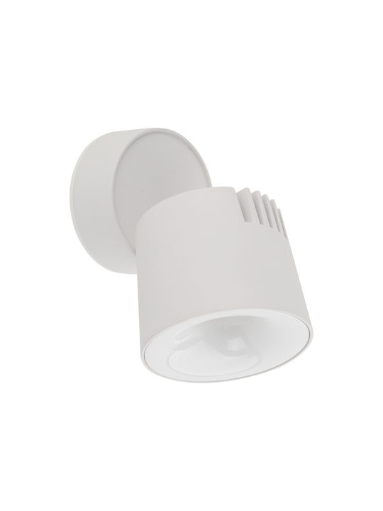 TK Lighting LED Ρυθμιζόμενο Λευκό Σποτ σε Λευκό Χρώμα