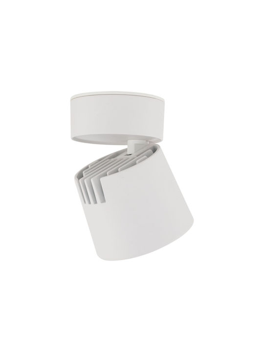 TK Lighting LED Ρυθμιζόμενο Λευκό Σποτ σε Λευκό Χρώμα