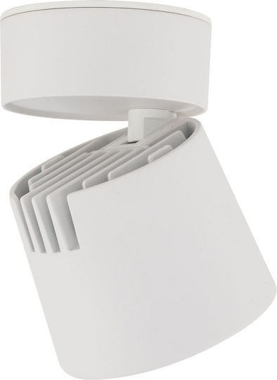 TK Lighting LED Ρυθμιζόμενο Λευκό Σποτ σε Λευκό Χρώμα