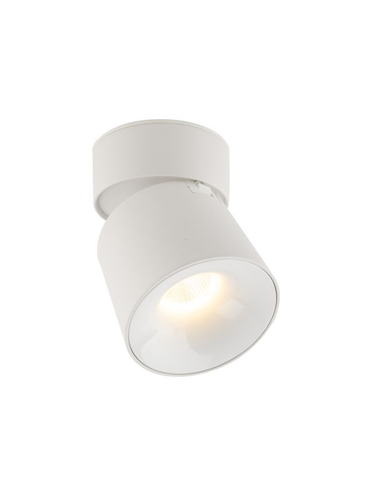 TK Lighting LED Ρυθμιζόμενο Λευκό Σποτ σε Λευκό Χρώμα