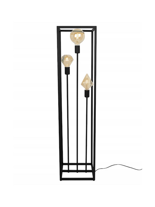 Light Home Stehleuchte mit Fassung für Lampe E27 Schwarz