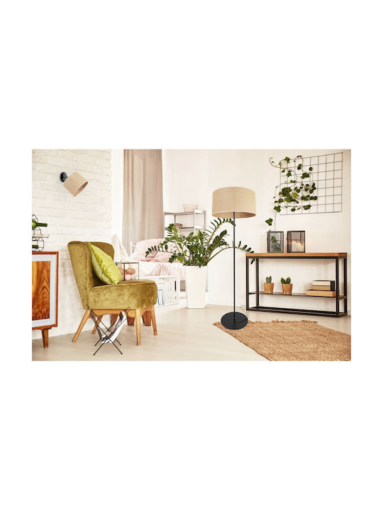 Light Home Floor Lamp with Socket for Bulb E27 White