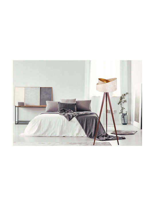 Light Home Lampa de podea cu Soclu pentru Bec E27 Maro