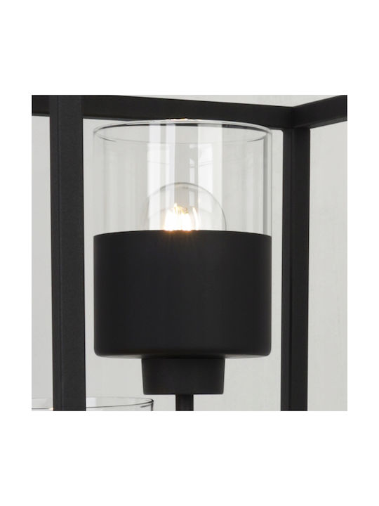 Light Home Stehleuchte H130cm. mit Fassung für Lampe E27 Schwarz