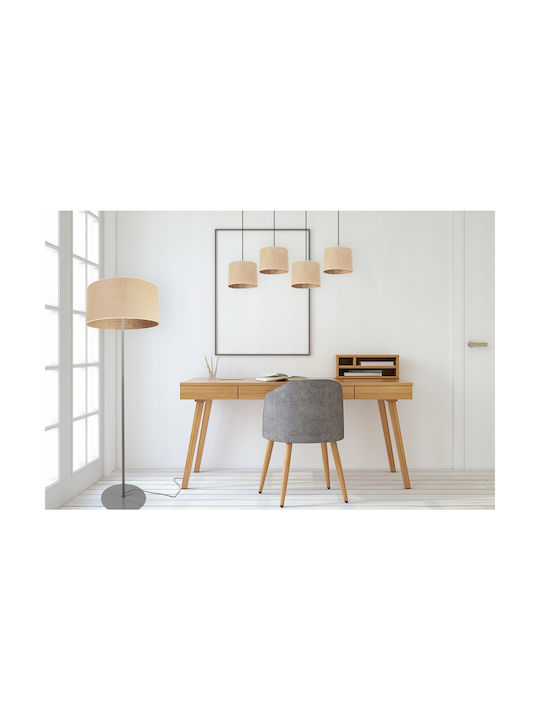 Light Home Floor Lamp with Socket for Bulb E27 White