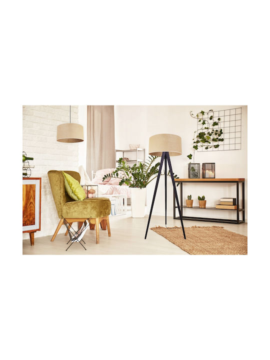 Light Home Stehleuchte H145cm. mit Fassung für Lampe E27 Weiß