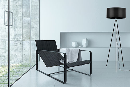 Light Home Φωτιστικό Δαπέδου με Ντουί για Λαμπτήρα E27 Μαύρο