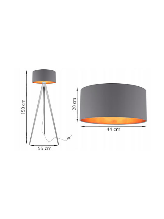 Light Home Φωτιστικό Δαπέδου με Ντουί για Λαμπτήρα E27 Λευκό