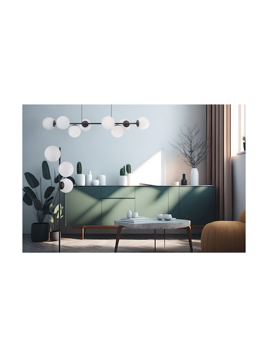 Light Home Подова Лампа с Цокъл за Крушка E14 Черен