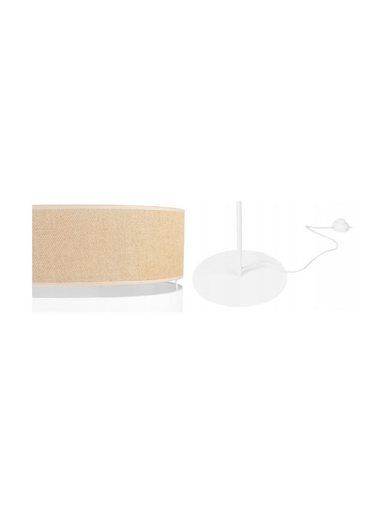 Light Home Lampa de podea Î152xL40cm. cu Soclu pentru Bec E27 Alb
