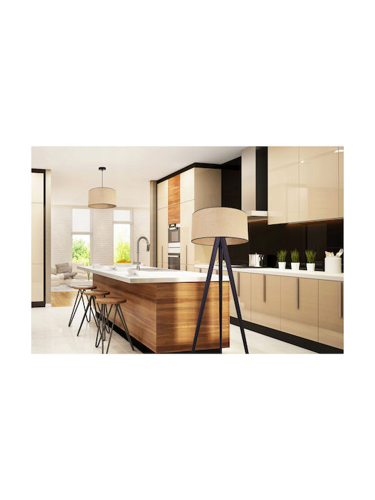 Light Home Stehleuchte H145cm. mit Fassung für Lampe E27 Weiß